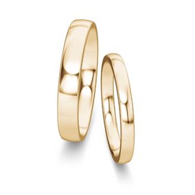 Eheringe Modern/Romance in 18K Gelbgold