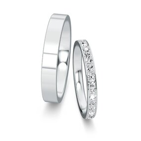 Eheringe Infinity mit Diamant-Pavé 0,46ct