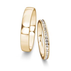 Eheringe Modern/Romance mit Diamanten 0,3ct