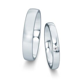 Eheringe Modern/Romance mit Diamant 0,03ct