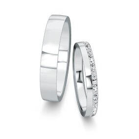 Eheringe Desire mit Diamant-Pavé 0,16ct