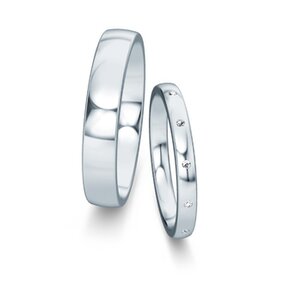 Eheringe Modern/Romance mit Diamant 0,06ct