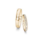 Eheringe Classic/Eternal mit Diamant-Pavé 0,46ct