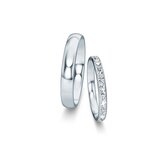 Eheringe Classic/Eternal mit Diamant-Pavé 0,46ct