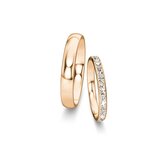 Eheringe Classic/Eternal mit Diamant-Pavé 0,46ct