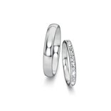 Eheringe Classic/Eternal mit Diamant-Pavé 0,46ct