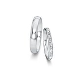 Eheringe Classic/Eternal mit Diamant-Pavé 0,46ct
