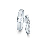 Eheringe Modern/Romance mit Diamant-Pavé 0,46ct