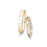 Eheringe Infinity mit Diamant-Pavé 0,46ct