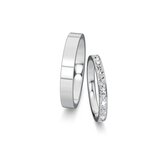 Eheringe Infinity mit Diamant-Pavé 0,46ct