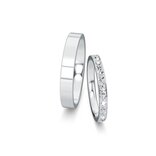 Eheringe Infinity mit Diamant-Pavé 0,46ct