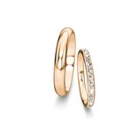 Eheringe Delight/Heaven mit Diamant-Pavé 0,46ct