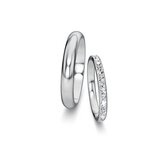 Eheringe Delight/Heaven mit Diamant-Pavé 0,46ct