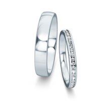 Eheringe Modern/Romance mit Diamanten 0,3ct