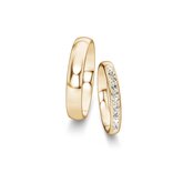 Eheringe Classic/Eternal mit Diamant-Pavé 0,22ct