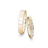 Eheringe Infinity mit Diamant-Pavé 0,22ct