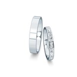 Eheringe Infinity mit Diamant-Pavé 0,22ct