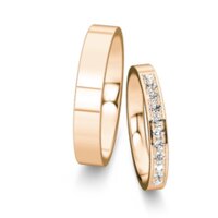 Eheringe Infinity mit Diamant-Pavé 0,22ct