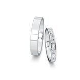 Eheringe Infinity mit Diamant-Pavé 0,22ct