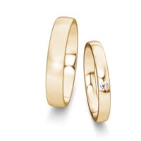 Eheringe Modern/Romance mit Diamant 0,03ct