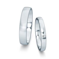 Eheringe Modern/Romance mit Diamant 0,03ct