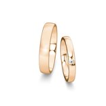 Eheringe Modern/Romance mit Diamant 0,03ct