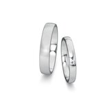 Eheringe Modern/Romance mit Diamant 0,03ct