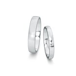 Eheringe Modern/Romance mit Diamant 0,03ct