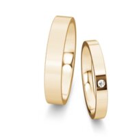 Eheringe Infinity mit Diamant 0,03ct