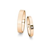 Eheringe Infinity mit Diamant 0,03ct