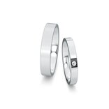 Eheringe Infinity mit Diamant 0,03ct