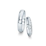 Eheringe Classic/Eternal mit Diamant-Pavé 0,16ct