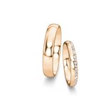Eheringe Classic/Eternal mit Diamant-Pavé 0,16ct