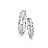 Eheringe Classic/Eternal mit Diamant-Pavé 0,16ct