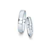 Eheringe Modern/Romance mit Diamant-Pavé 0,165ct