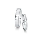 Eheringe Modern/Romance mit Diamant-Pavé 0,165ct