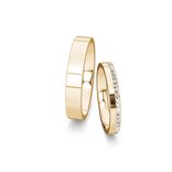 Eheringe Infinity mit Diamant-Pavé 0,165ct