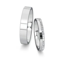 Eheringe Infinity mit Diamant-Pavé 0,165ct