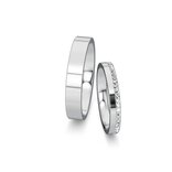 Eheringe Infinity mit Diamant-Pavé 0,165ct