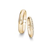 Eheringe Delight/Heaven mit Diamant-Pavé 0,17ct