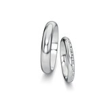 Eheringe Delight/Heaven mit Diamant-Pavé 0,17ct