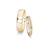 Eheringe Modern/Romance mit Diamanten 0,13ct