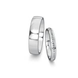Eheringe Modern/Romance mit Diamanten 0,13ct
