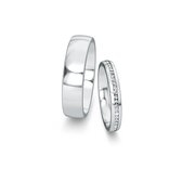 Eheringe Modern/Romance mit Diamanten 0,13ct
