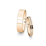 Eheringe Infinity mit Diamanten 0,13ct