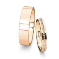 Eheringe Infinity mit Diamanten 0,13ct