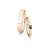 Eheringe Infinity mit Diamant 0,06ct