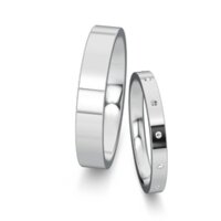 Eheringe Infinity mit Diamant 0,06ct