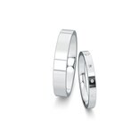 Eheringe Infinity mit Diamant 0,06ct