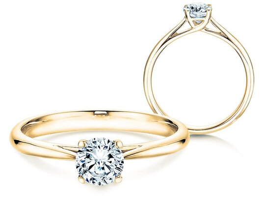 Verlobungsring Delight in 9K Gelbgold mit Labordiamant 0,50ct E/VS